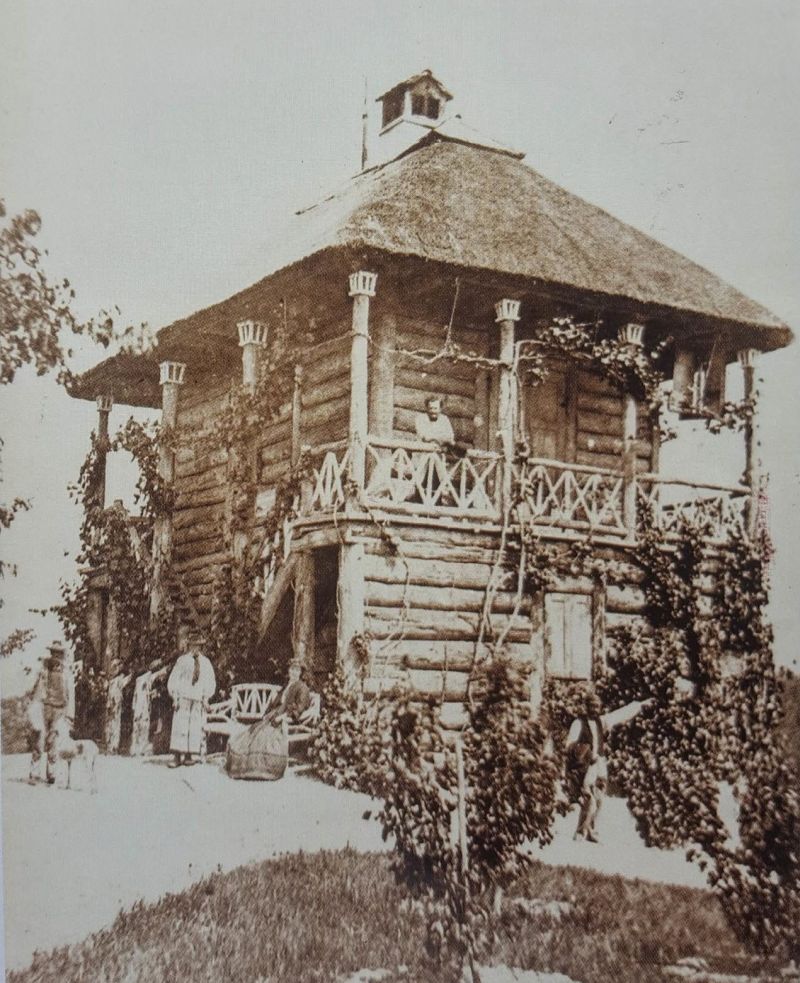 Park Maksimir 1864. godine. Mirna koliba 